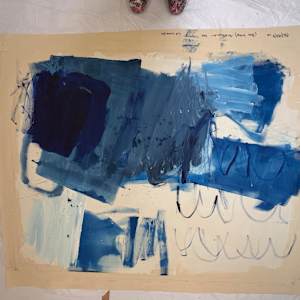 Blue landscape by Manuela Karin Knaut 
