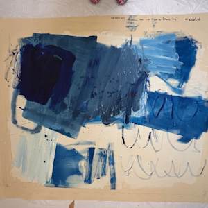 Blue landscape by Manuela Karin Knaut 