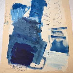 Blue landscape by Manuela Karin Knaut 