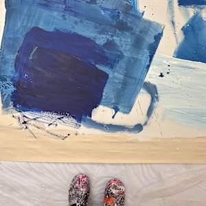 Blue landscape by Manuela Karin Knaut 