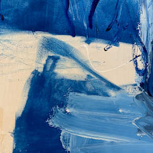 Blue landscape by Manuela Karin Knaut 