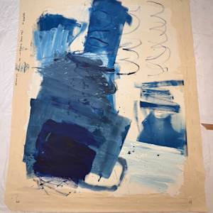 Blue landscape by Manuela Karin Knaut 