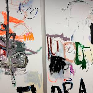 FLORA (diptych) by Manuela Karin Knaut 