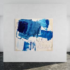 Blue landscape by Manuela Karin Knaut 