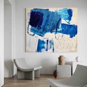 Blue landscape by Manuela Karin Knaut 