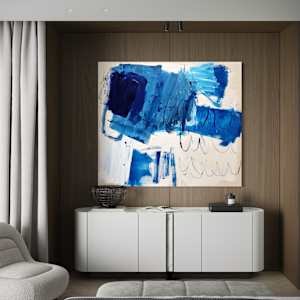 Blue landscape by Manuela Karin Knaut 