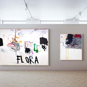 FLORA (diptych) by Manuela Karin Knaut 