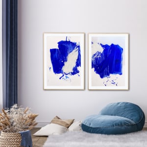 Azur seascapes, diptych by Manuela Karin Knaut 