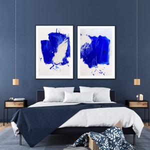 Azur seascapes, diptych by Manuela Karin Knaut 