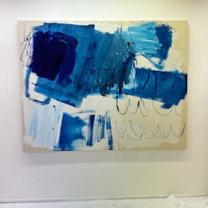 Blue landscape by Manuela Karin Knaut 