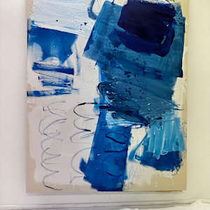 Blue landscape by Manuela Karin Knaut 