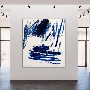 Blue scribbles by Manuela Karin Knaut 