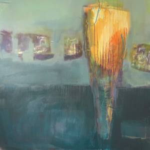 She Stands Aglow by Clare Maria Wood