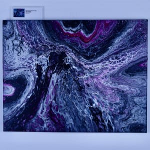 Gothic Pour with a Hint of Pink by Debbie Kappelhoff  Image: Gothic Pour with a Hint of Pink Front