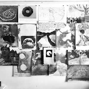 We Build Our Ghosts Around Us by Steven Heaton  Image: research wall
