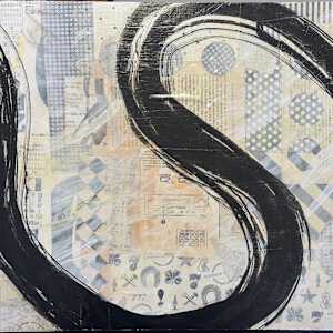 Brushstroke Medium 7 by Karen Lehrer