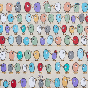 112 Birds, All Getting Along by Aaron Grayum