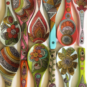 Decorative Wooden Spoons by Valentina Harper