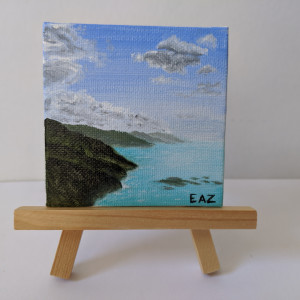 Mountain Coastline by Elizabeth A. Zokaites 