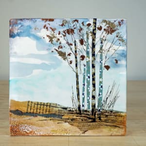 Aspens In Fall by Diane Larouche Ellard 