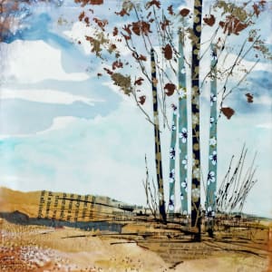 Aspens In Fall by Diane Larouche Ellard 