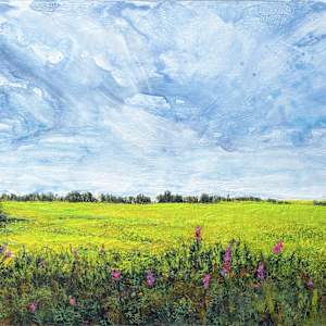 Canola and Fireweed by Diane Larouche Ellard