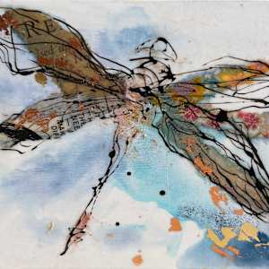 Iridescent Dragonfly by Diane Larouche Ellard
