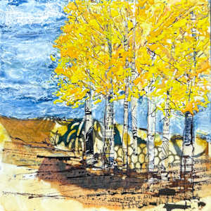 Yellow Aspens by Diane Larouche Ellard