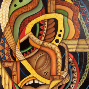Maruvian Harvest Mask by Marcella Hayes Muhammad