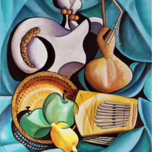 Still Life With Gourd by Marcella Hayes Muhammad