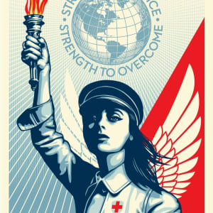 Angel of Hope and Strength by Shepard  Fairey 