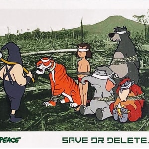 Save or Delete' (2002) Greenpeace Campaign Decal Sheet by Bansky 