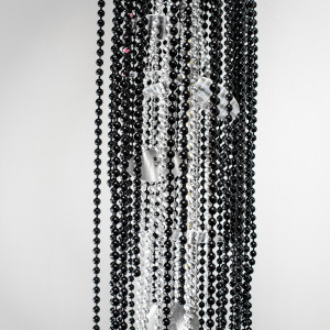 Mini Raindrop black and silver by Beth Kamhi 