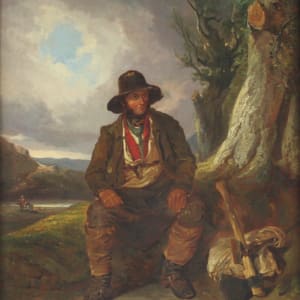 The Woodman by Thomas  Barker of Bath