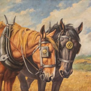 Draft Horses by 20th Century British