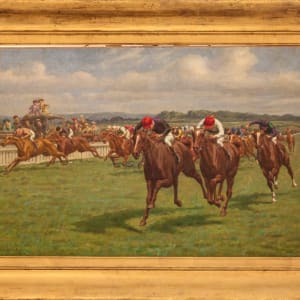 The Stewards' Cup, Goodwood, 1920 by William Hounsom Byles 