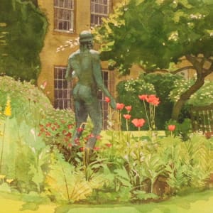 Garden and Statue by Benjamin Sullivan
