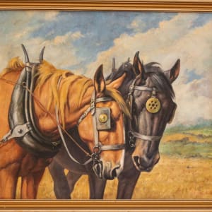 Draft Horses by 20th Century British 
