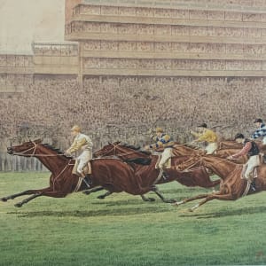 Sainfoin Winning the 1890 Epsom Derby by 19th Century European