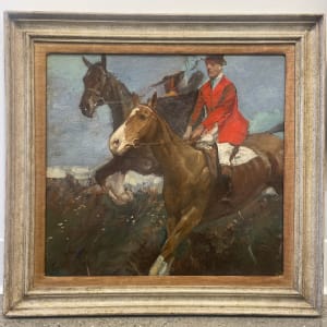 Over the Hedge by Sir Alfred J. Munnings 