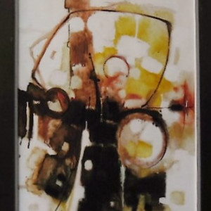 "Abstract" Brown, Rust, Yellow by Aldo Paolucci by Aldo Paolucci