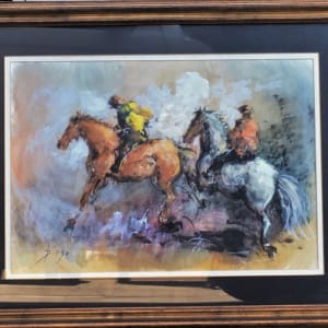 "Running Horses" Framed by Antonio Diego Voci by Antonio Diego Voci 