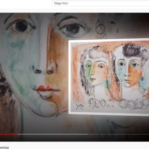 "Two Young Ladies" CD4 by Antonio Diego Voci  Image: DRAWINGS VIDEO by Stephen Max DIEGO_VOCI 2016