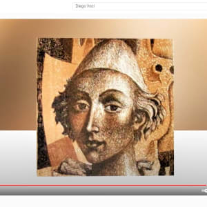 "The Clown" Unique Lithograph 18 of 40 Framed under Glass by Antonio Diego Voci  Image: "The Clown" as originally colored during printing process. Note the white face of Coop's unique version.