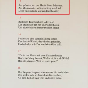 "Die Gotteslästerer" (German) "The Blasphemers"   H14  Göttliche Komödie Hölle by Salvador Dali #D4 by Salvador Dali  Image: German Text for H14.