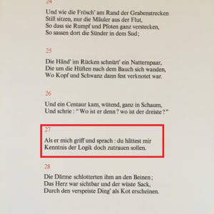 "Der logische Teufel" (German) "The Logician Devil"   Göttliche Komödie Hölle H27 by Salvador Dali #D24 by Salvador Dali 