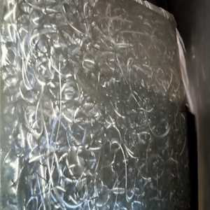 "Enchantment" Abstract Brushed Silver Sheet Metal by Brandon Paris, Image 2.