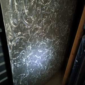 "Enchantment" Abstract Brushed Silver Sheet Metal by Brandon Paris, Image 3.