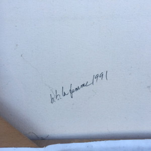 "Portrait of a Poet" Jim #Morrison by b.b. la femme (Suzanne King) by B.B La Femme (Suzanne King)  Image: Signature of b.b. la femme, 1991