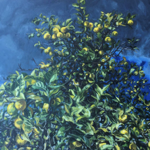 "Expose"  #Lemon Trees in my Backyard During a Storm by Gail Roberts